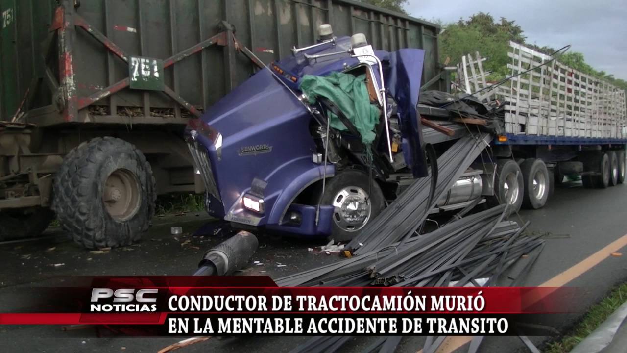 Conductor De Tractocamion Muere En Accidente Youtube