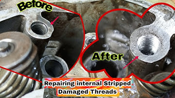 How to Repair Damaged Stripped Threads |Motor engine Bolts @nyendetapsandDiesWorkshop