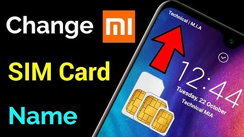 How To Change SIM Card Name In Redmi Phones | SIM Card Ka Name Kaise Change Kare | Edit Carrier Name