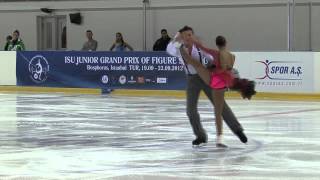 9 E. ELIZABETH / R. LE GAC (FRA) - ISU JGP Istanbul 2012 Junior Ice Dance Free Dance