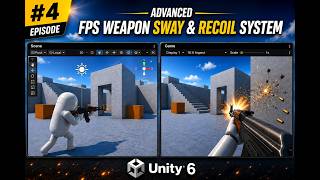 Unity FPS Controller Tutorial Advance. Weapon Sway, Recoil, Hit Effects & Damage System. #5