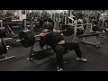 Eddie hall 225kg incline bench press for 5 reps at strength asylum