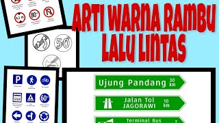 arti dibalik warna rambu rambu lalu lintas...