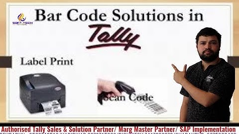 BAR CODE SOLUTION IN TALLY ERP 9