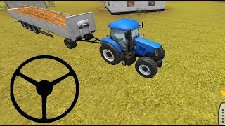 Tractor Simulator 3D: Extreme Potato Transport #1, Tractor transport game, blue tractor screenshot 5