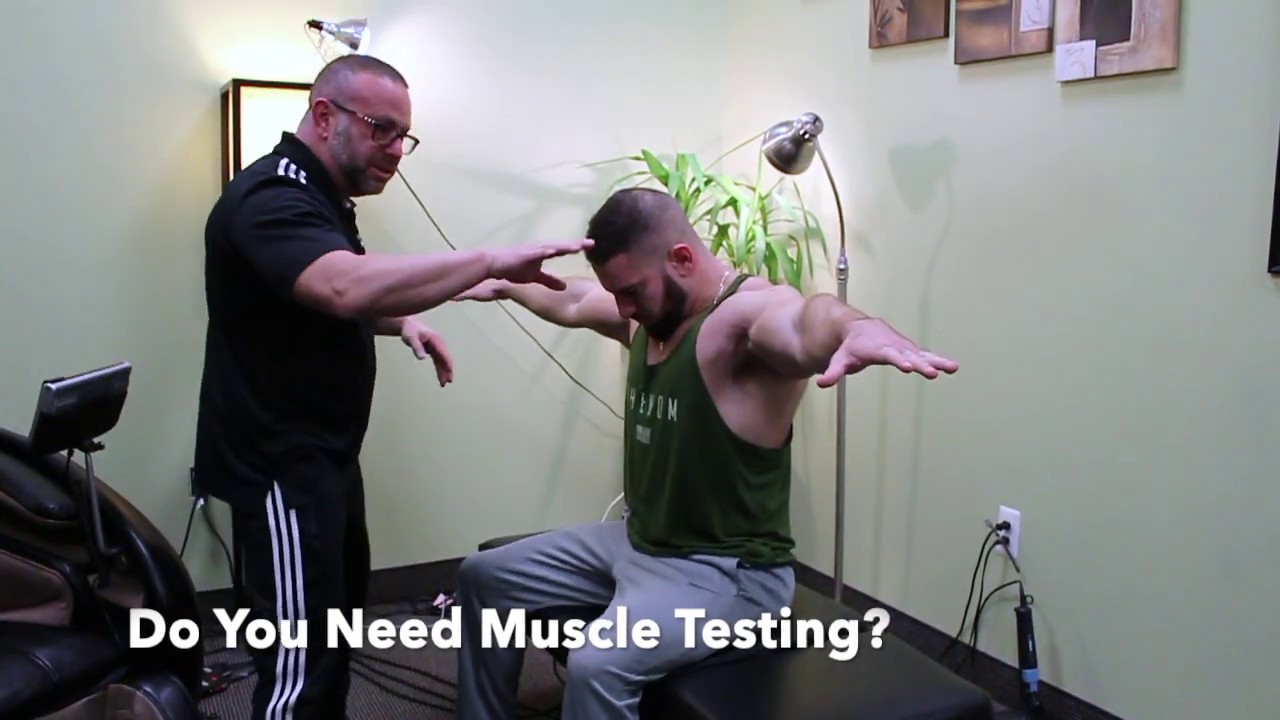 Chiropractic Example of Muscle Testing Dr. Eric Herman, Retro