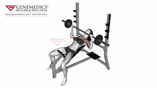 Barbell Incline Bench Press female Chest Exercise Resimi