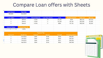 create a loan calculator with detailed payment plans in google sheets