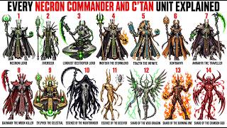 Every Necron Lord and C’tan Explained — Warhammer 40K