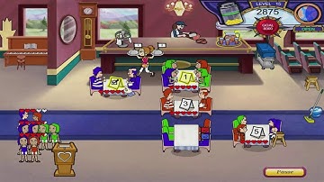 Diner Dash 3 - Flo on the Go Walkthrough - Level #15 - Train - New Poduim