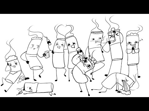 10 Drunk Cigarettes Animatic (: [NyabiNya]