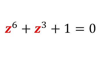 Solving A Polynomial Equation | z^6+z^3+1=0 #maths