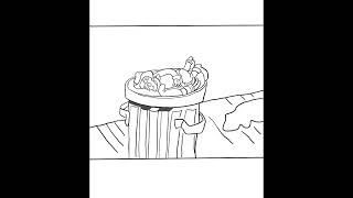 Woody on the Garbage Can with Procreate Part 4 #toystory #woodysnightmare