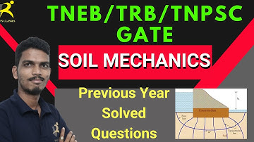 TNPSC AE CIVIL TNEB/TRB/GATE/Soil Mech (EFFECTIVE STRSS & FLOW NET) - Previous Year Solved Questions