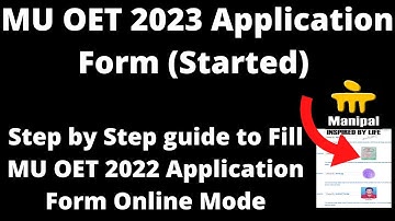MU OET 2023 Application Form (Started) - How to fill MU OET 2023 Application Form
