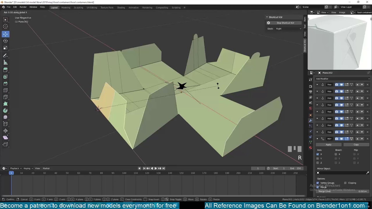 Origami Paper Folding Animation In Blender 2 8 Youtube