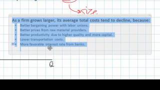 Long-run Average Total Cost and Economies of Scale