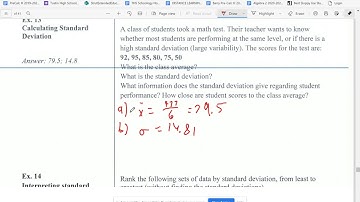Honors Pre-Calculus - 14.5 notes - Descriptive Statistics (numerical)