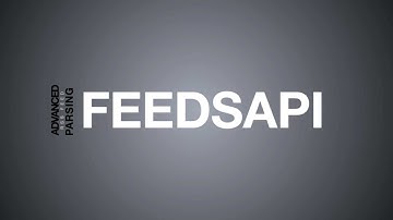 FeedsAPI Tutorial Introduction