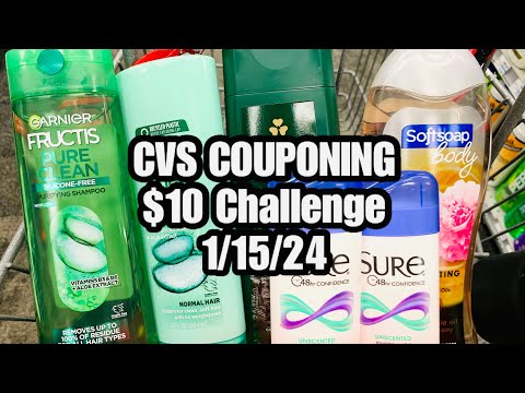 CVS Couponing $10 Challenge | ALL DIGITAL COUPONS ~ Rolling ECB’s 1/15/24