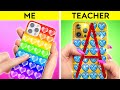 BACK TO SCHOOL DIY IDEAS AND TRICKS || Rich Vs Poor School Situations By 123 GO!LIVE