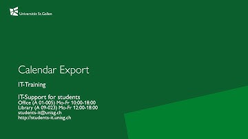 08 Calendar export (EN)