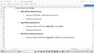 AWS 3 Tier Architecture with Load Balancer (ie:Web Server → App Server → Database Server)
