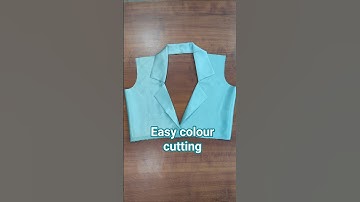 Easy coat collar cutting✂️सिंपल तरीके से कोट कॉलर कैसे बनाएं|#coatcollar #collarcutting #shirtcollar