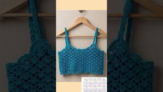 crochet corset top/ crochet top pattern #crochet #shorts