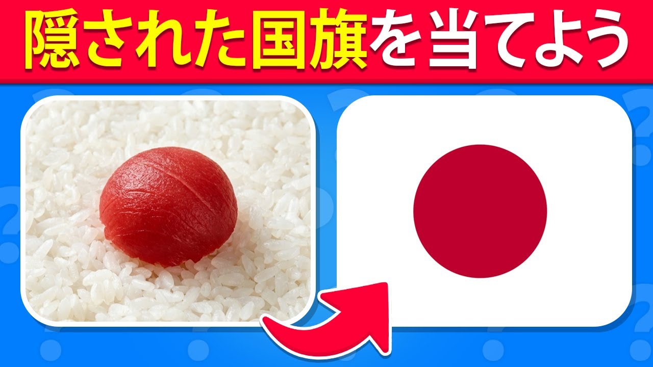 イリュージョンで隠された国旗を当てろ！✅🌏🚩 60個の目の錯覚チャレンジ