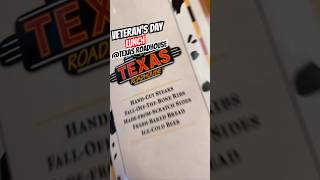 Get Your Free Veterans Day Meal At Texas Roadhouse! #shorts #veteransday #texasroadhouse