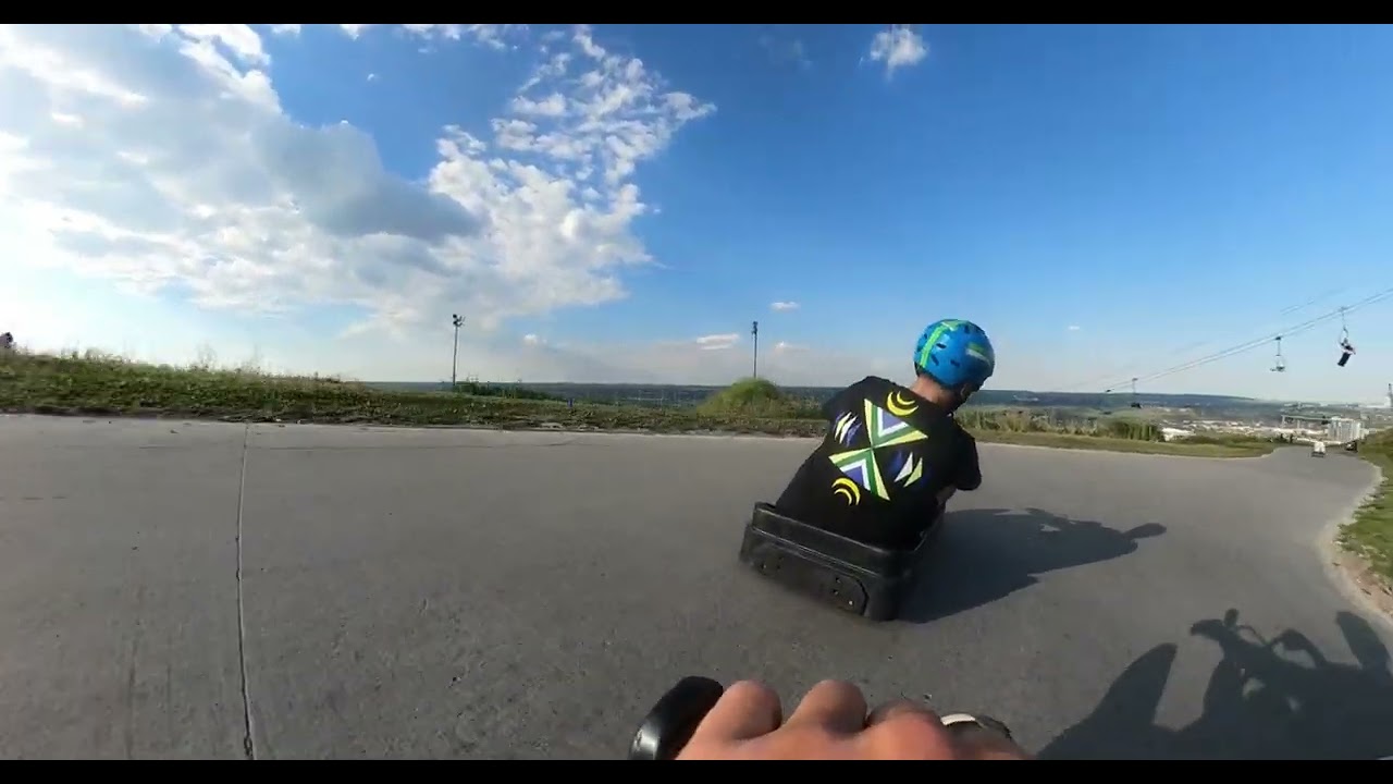 Calgary Luge August 2025 run 1