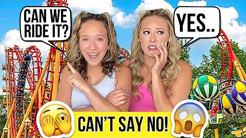 I CAN’T SAY “NO” TO KALLI AT AN AMUSEMENT PARK WITH SCARY RIDES 🫣🎢😱