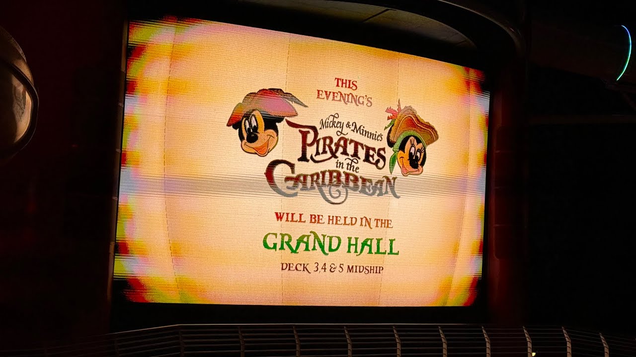 Disney Wish Cruise Mickey and Minnie’s Pirates in the Caribbean in the Grand Hall January 13, 2026