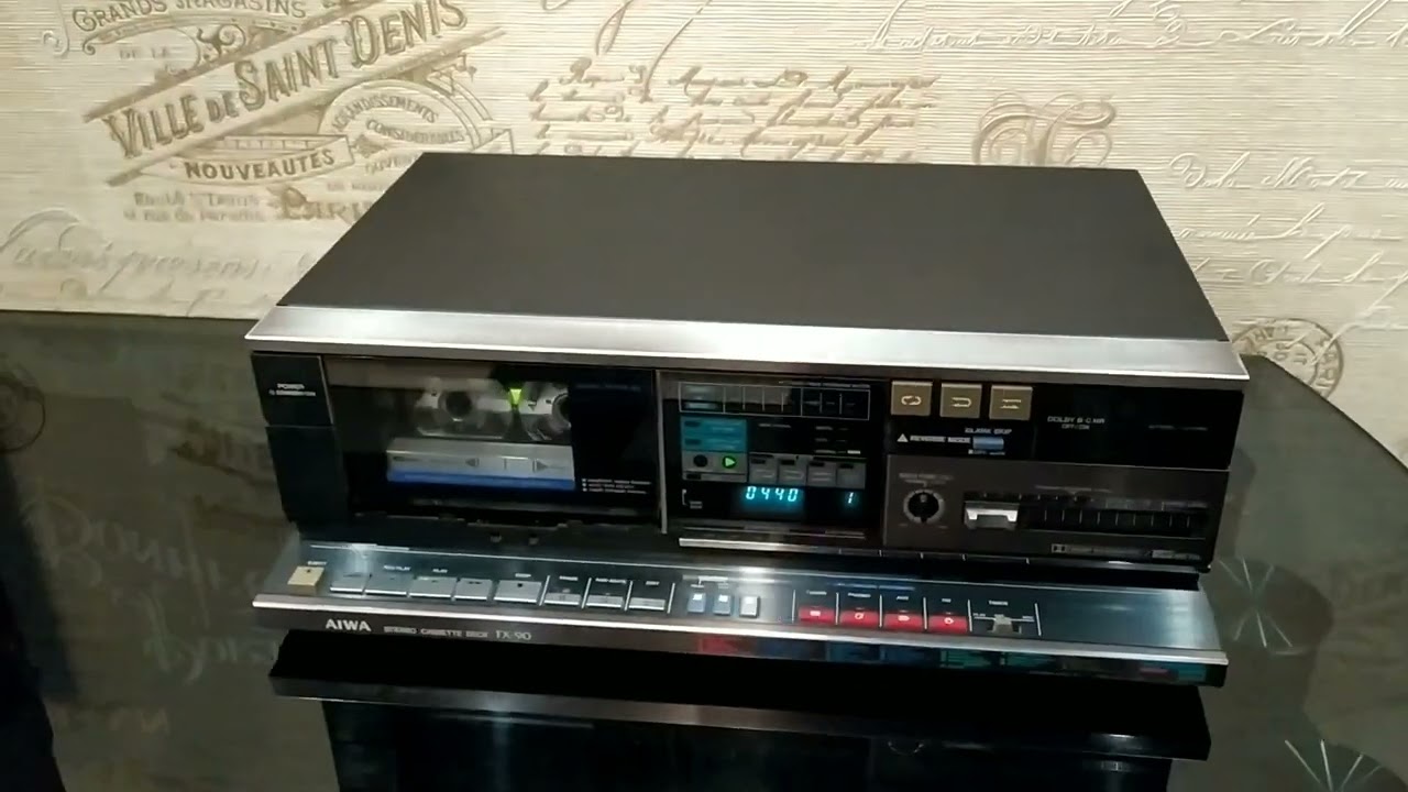 AIWA FX-90 stereo cassette deck - YouTube