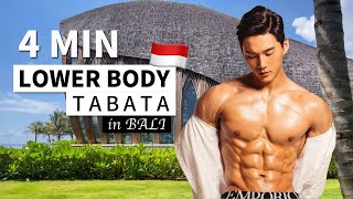 4 MIN LOWER BODY TABATA AT TRAVEL (FAT BURNING)