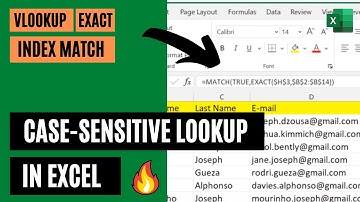 How to Perform a Case-Sensitive Lookup in Excel | Excel Lookup Formula
