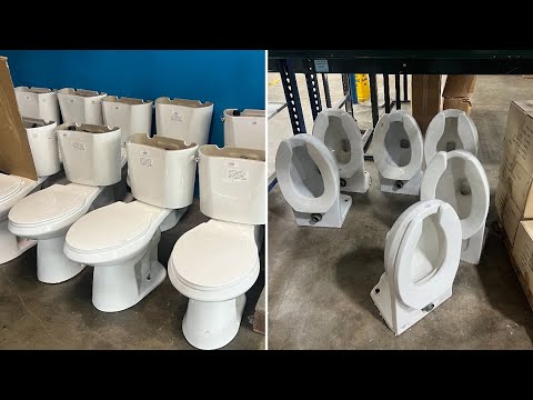Toilets at the Habitat For Humanity Restore! - YouTube