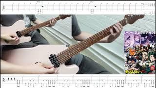 (TAB) 我的英雄學院  僕のヒーローアカデミア season 6 op Hitamuki SUPER BEAVER TVsize guitar cover by Eric Lo