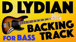 D Lydian Backing Track For Bass chords