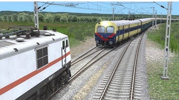 Two Trains on the Same track due to track fault Emergency stops | Beam