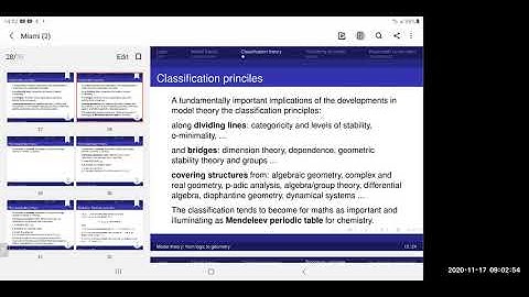 Model Theory: From Logic to Geometric Stability Theory and O-Minimality II