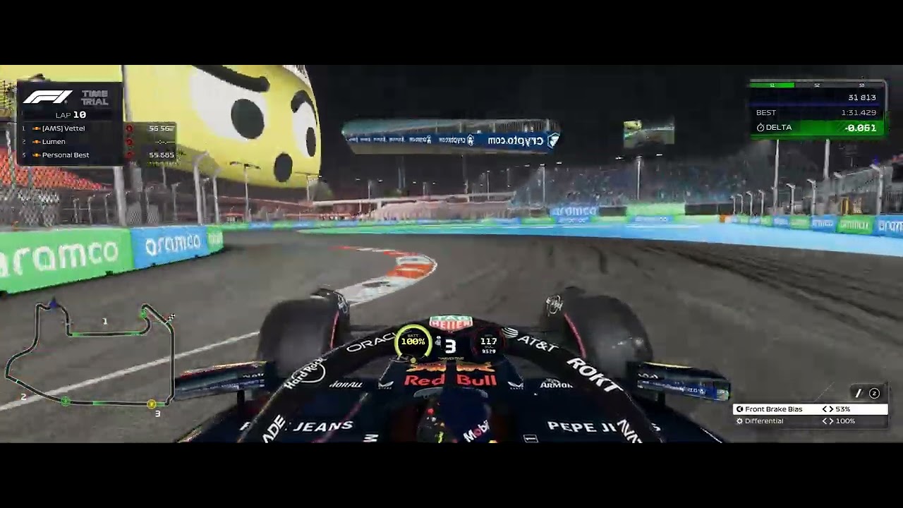 F1 25 Las Vegas Hotlap(1:31:356) 70th World Ranking
