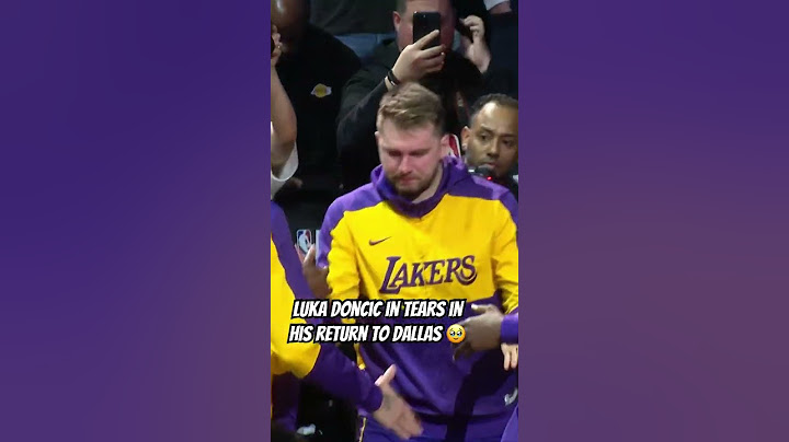 Luka Doncic emotional in his return to Dallas #nba #luka #mavs #lakers #lukadoncic 🏀
