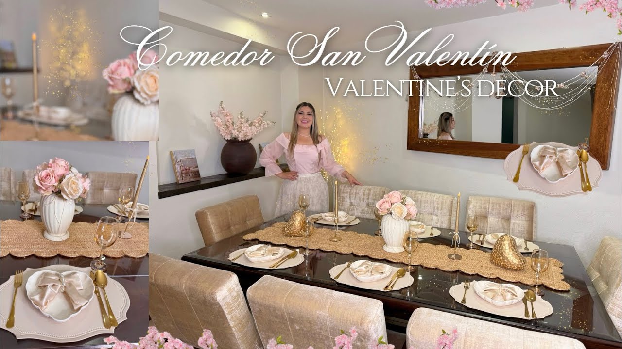 Decoración COMEDOR SAN VALENTÍN 🩰🦢Valentine’s decoration