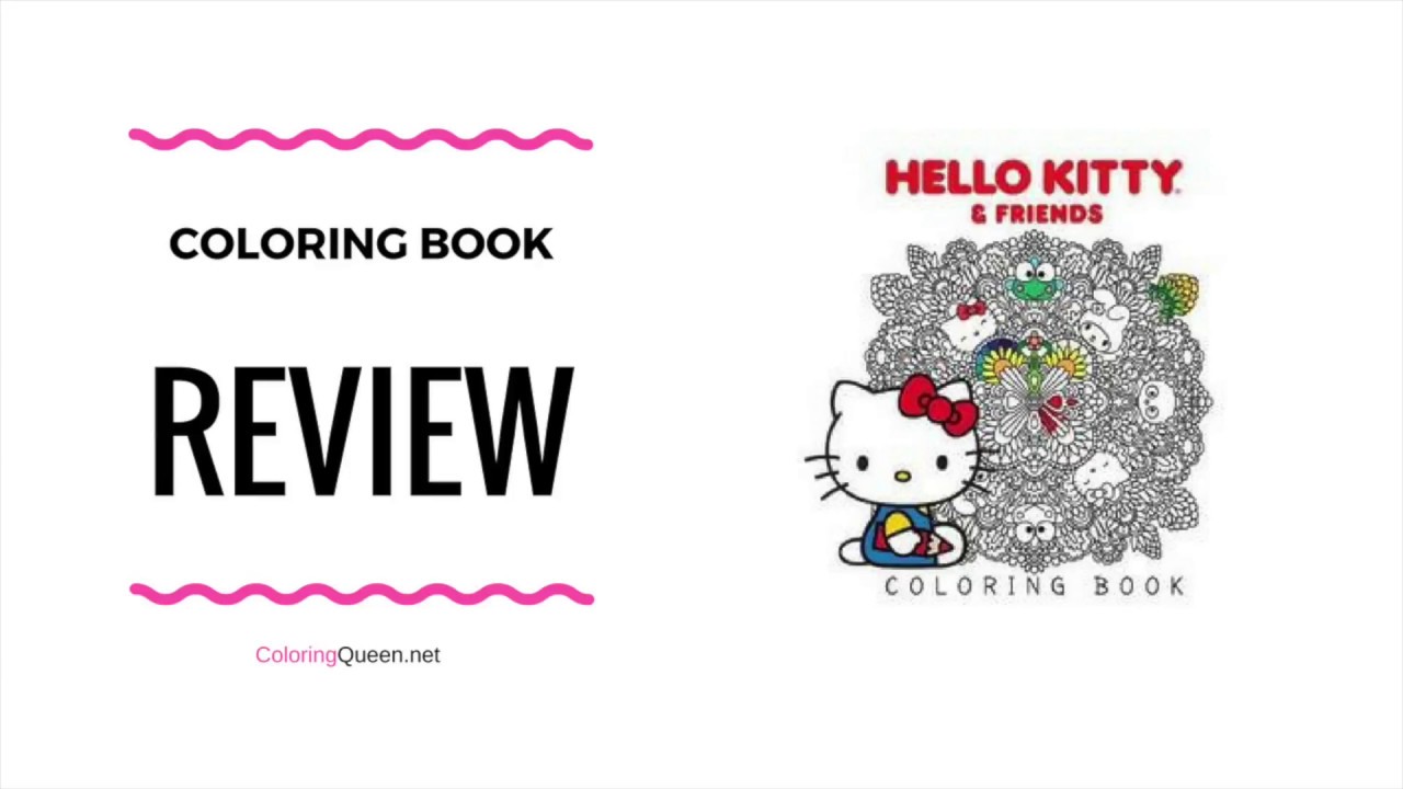 Hello Kitty & Friends Coloring Book  ＢＬＵＥの ひみつのぬりえ研究室