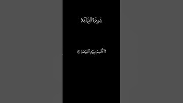 تلاوة خاشعة | سورة القيامة | المقطع الأول | بصوت سعود الشريم
