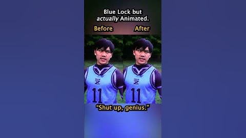 Before and After VFX: Blue Lock #bluelock #anime