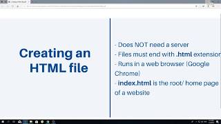 Creating An HTML File - Learn HTML5 Coding From Scratch Part 4 - Build Your Own Website