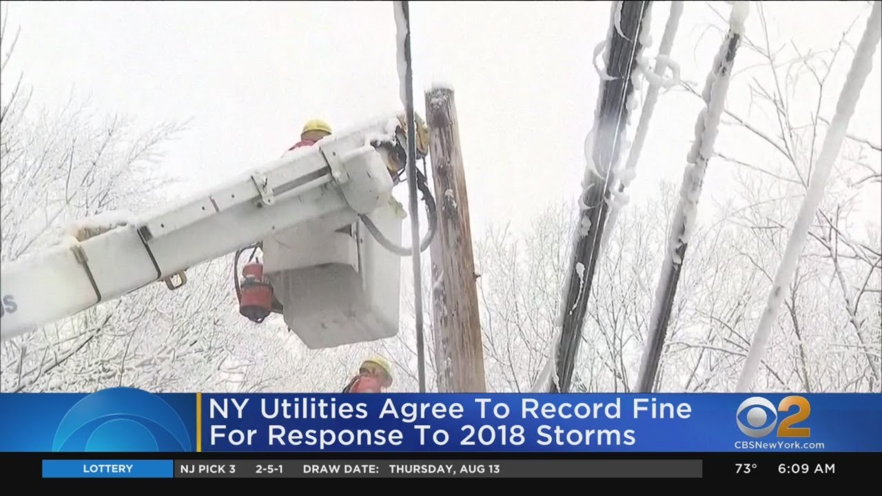NY Utilities Fined Over 2018 Storm Response